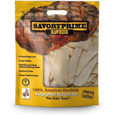 Savory Prime Savory Prime Rawhide Chips Natural Beef Dog Treats, 32-oz bag