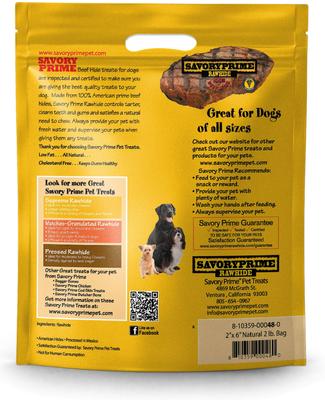 Show full view: Savory Prime Natural Rawhide Chips Dog Treat, 2-lb bag slide 3 of 5