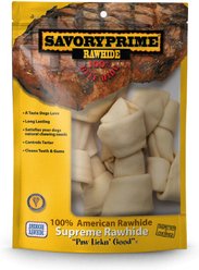 Savory Prime Rawhide Medium Bone 6-7" Dog Chews, 6 count slide 1 of 3