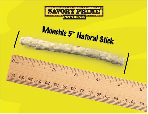 Show full view: Savory Prime Rawhide Munchies Sticks 5" Dog Treats, 50 count slide 4 of 6