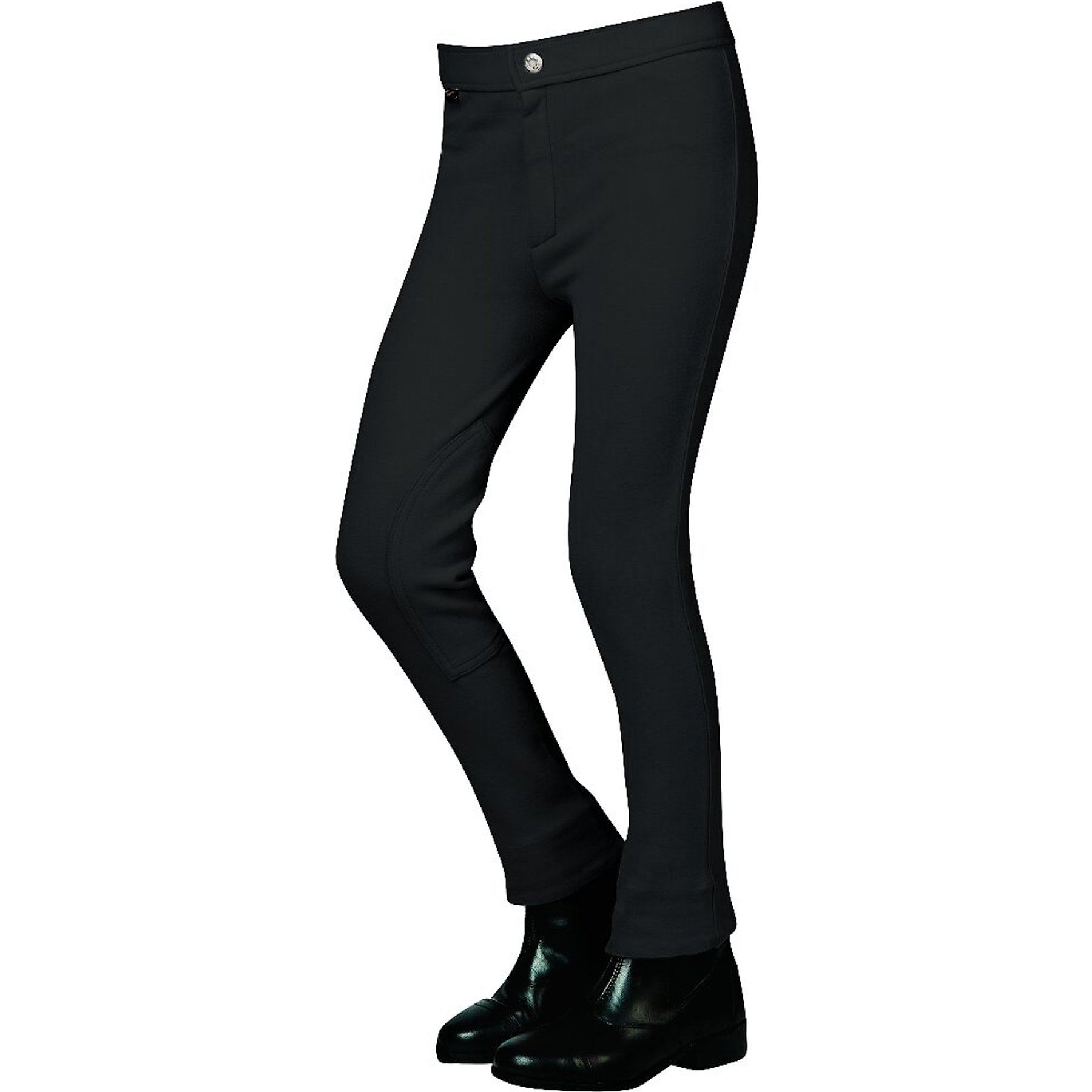 Saxon Children's Adjustable Waist Jodhpurs, Black, 16