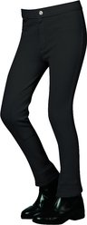 Saxon Children's Adjustable Waist Jodhpurs, Black, 6