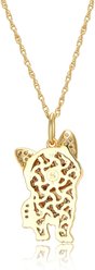 Scamper & Co 18K Yellow Gold Sterling Silver Corgi Pendant Necklace slide 2 of 5