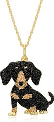 Scamper & Co Adult Dachshund Sterling Silver Pendant Necklace