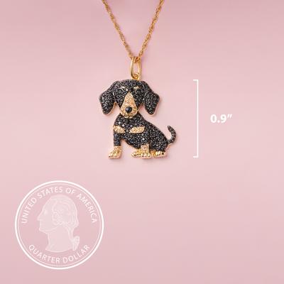 Show full view: Scamper & Co Adult Dachshund Sterling Silver Pendant Necklace slide 3 of 3