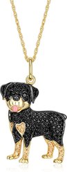 Scamper & Co Athletic Rottweiler Sterling Silver Pendant Necklace