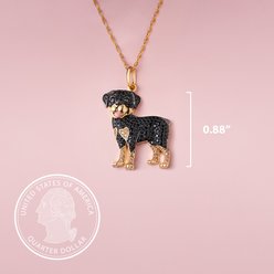 Scamper & Co Athletic Rottweiler Sterling Silver Pendant Necklace slide 2 of 3