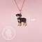 Show in main carousel: Scamper & Co Athletic Rottweiler Sterling Silver Pendant Necklace slide 3 of 3