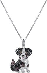 Scamper & Co Australian Shepherd Sterling Silver Pendant Necklace