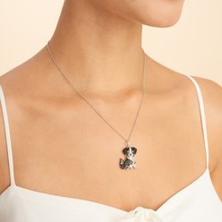 Scamper & Co Australian Shepherd Sterling Silver Pendant Necklace slide 2 of 3