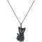 Show in main carousel: Scamper & Co Black Cat Sterling Silver Pendant Necklace slide 1 of 3