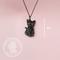 Show in main carousel: Scamper & Co Black Cat Sterling Silver Pendant Necklace slide 3 of 3