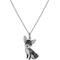 Show in main carousel: Scamper & Co Black Cheeky Chihuahua Sterling Silver Pendant Necklace slide 1 of 3