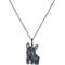 Show in main carousel: Scamper & Co Black French Bulldog Sterling Silver Pendant Necklace slide 1 of 3
