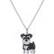 Show in main carousel: Scamper & Co Black Schnauzer Sterling Silver Pendant Necklace slide 1 of 3