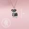 Show in main carousel: Scamper & Co Black Schnauzer Sterling Silver Pendant Necklace slide 3 of 3