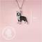 Show in main carousel: Scamper & Co Boston Terrier Sterling Silver Pendant Necklace slide 3 of 3