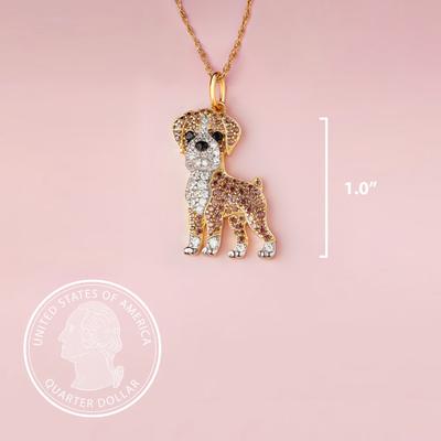 Show full view: Scamper & Co Boxer Sterling Silver Pendant Necklace slide 4 of 4