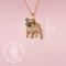 Show in main carousel: Scamper & Co Curious Pug Sterling Silver Pendant Necklace slide 3 of 3