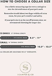 Scamper & Co Genuine Leather & Microfiber Bejeweled Circular Stud Dog Collar, Black, Small: 10.5 to 13.4-in, 0.6-in neck slide 2 of 5