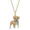 Show in main carousel: Scamper & Co Gold Pitbull Sterling Silver Pendant Necklace slide 1 of 3