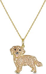Scamper & Co Golden Retriever Sterling Silver Pendant Necklace