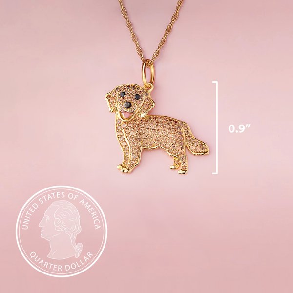 Scamper & Co Golden Retriever Sterling Silver Pendant Necklace