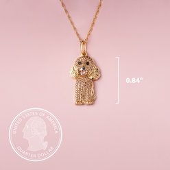 Scamper & Co Playful Poodle Sterling Silver Pendant Necklace slide 2 of 3