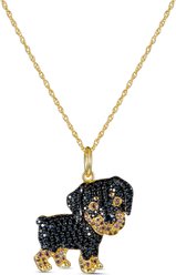 Scamper & Co Puppy Rottweiler Sterling Silver Pendant Necklace