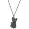 Show in main carousel: Scamper & Co Russian Blue Cat Sterling Silver Pendant Necklace slide 1 of 4