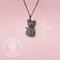 Show in main carousel: Scamper & Co Russian Blue Cat Sterling Silver Pendant Necklace slide 3 of 4