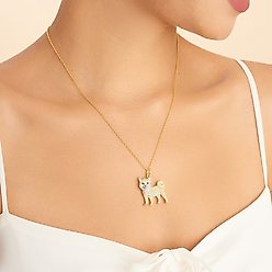 Scamper & Co Shiba Inu Sterling Silver Pendant Necklace slide 2 of 3