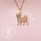 Show in main carousel: Scamper & Co Shiba Inu Sterling Silver Pendant Necklace slide 3 of 3