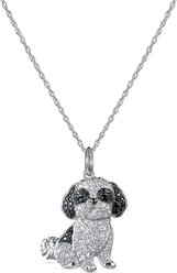 Scamper & Co Shih Tzu Sterling Silver Pendant Necklace