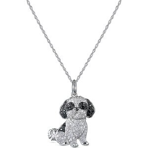 Scamper & Co Shih Tzu Sterling Silver Pendant Necklace