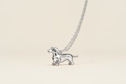 Scamper & Co Sterling Silver Dachshund Pendant Necklace slide 2 of 3