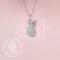 Show in main carousel: Scamper & Co White Cat Sterling Silver Pendant Necklace slide 3 of 3