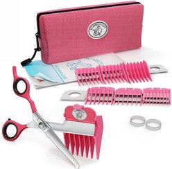 Scaredy Cut Silent Dog, Cat & Small Pet Grooming Kit, 16 piece, Pink, Left-Handed