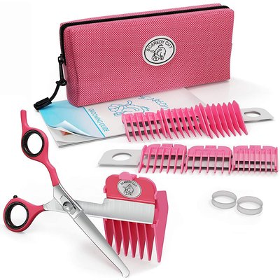 Scaredy Cut Scaredy Cut Silent Dog, Cat & Small Pet Grooming Kit, 16 piece, Pink, Left-Handed