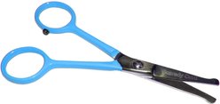 Scaredy Cut Tiny Trim Ball-Tipped Dog, Cat & Small Pet Grooming Scissor, 4.5-in, Blue