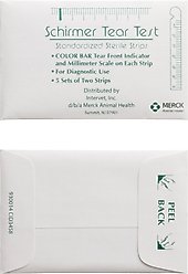 Schirmer Tear Test for Dogs, 5 packs of 2 strips (10 strips total)