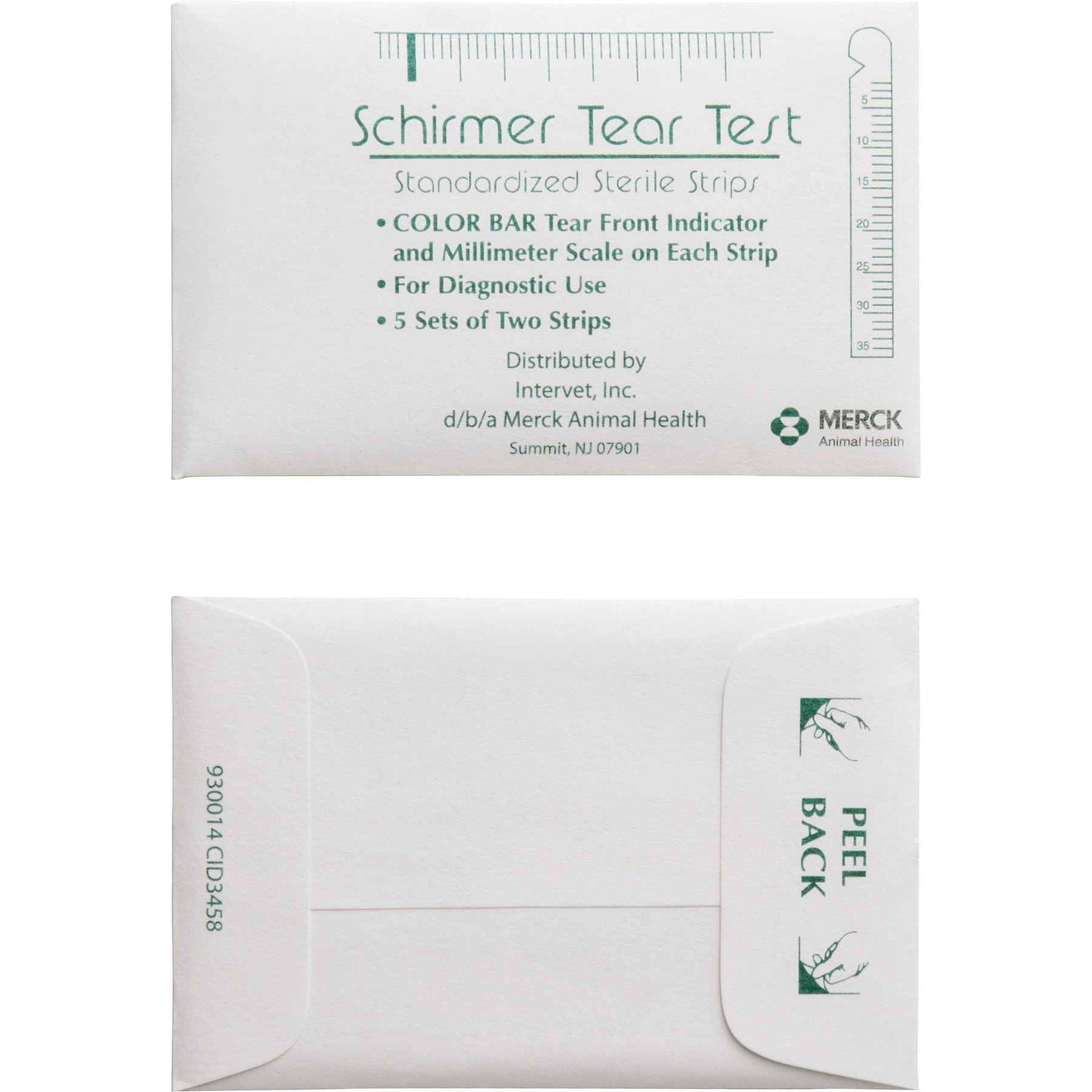 Schirmer Tear Test for Dogs, 5 packs of 2 strips (10 strips total)
