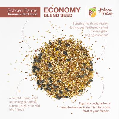Show full view: Schoen Farms Economy Blend Seed Wild Bird Food, 12-lb bag slide 2 of 7