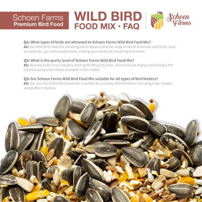 Show full view: Schoen Farms Wild Bird Food Mix, 25-lb bag slide 5 of 8