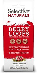 Science Selective Berry Loops Timothy Hay & Cranberry Small Animal Treats, 2.8-oz box, case of 4