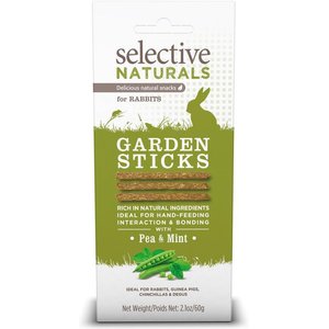 Science Selective Naturals Garden Sticks Rabbit Treats, 2.1-oz bag, case of 4