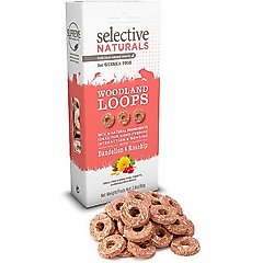 Science Selective Naturals Woodland Loops Guinea Pig Treats, 2.8-oz bag, case of 4
