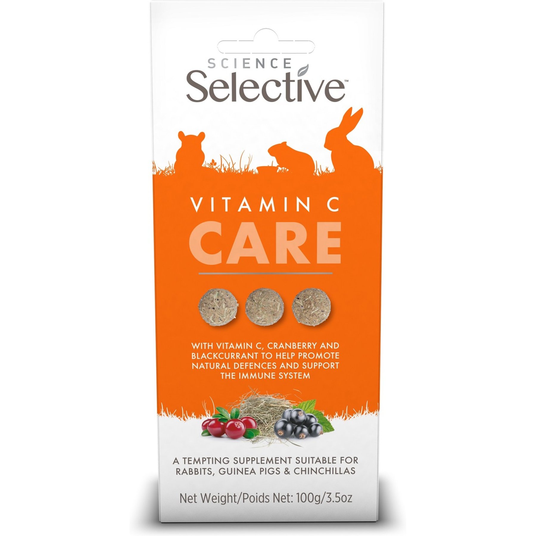 Science Selective Vitamin C Care Supplement for Small Pets, 3.5-oz bag