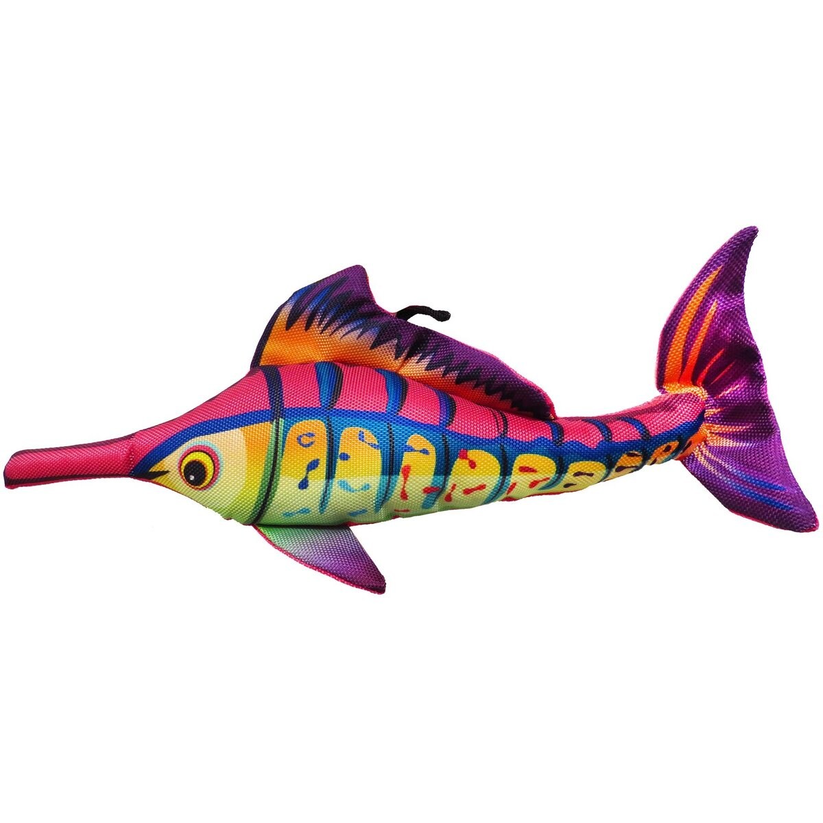 Scoochie Pet Carlie Fish Squeaky Plush Dog Chew Toy, 14-in