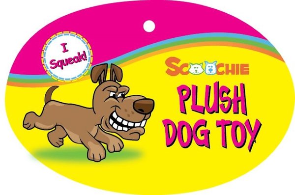 Show full view: Scoochie Pet Carlie Fish Squeaky Plush Dog Chew Toy, 14-in slide 4 of 5